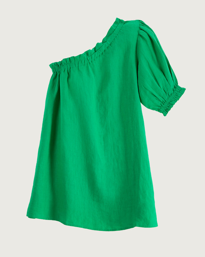 VESTIDO BAHIA GREEN 100% LINO