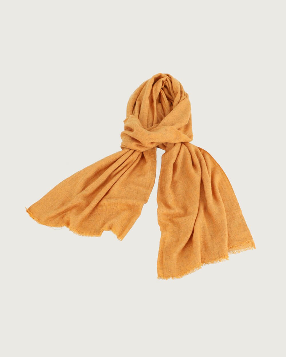 BUFANDA MUSTARD WOOL/CASHMERE