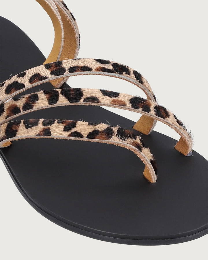 SANDALIA PAROS BLACK LEOPARDO