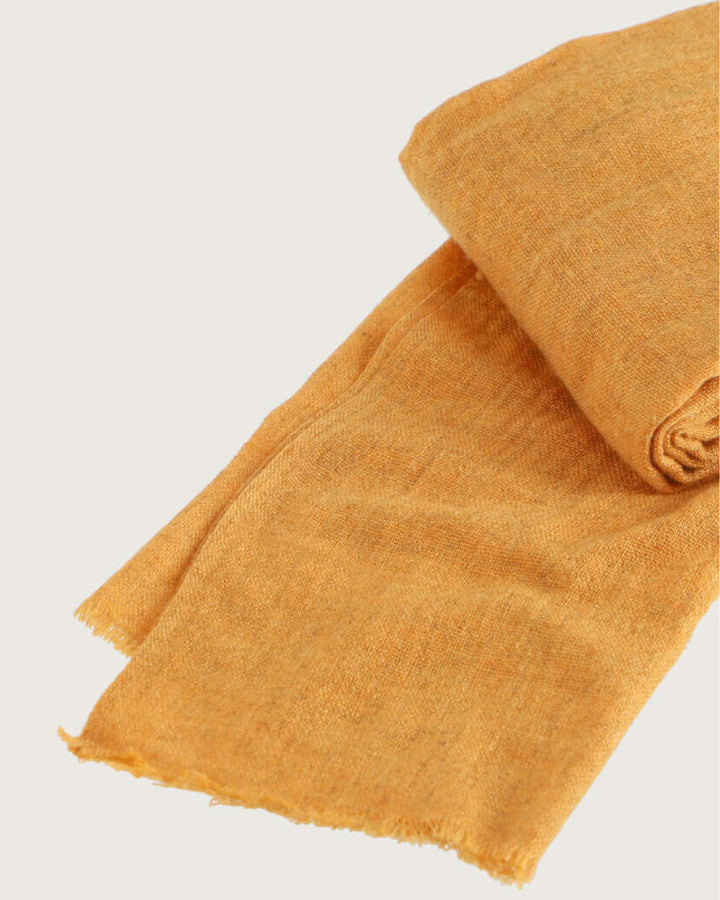 BUFANDA MUSTARD WOOL/CASHMERE