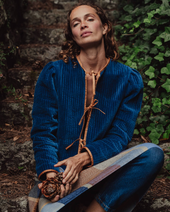 CHAQUETA BONNIE BLUE 100% VELVET