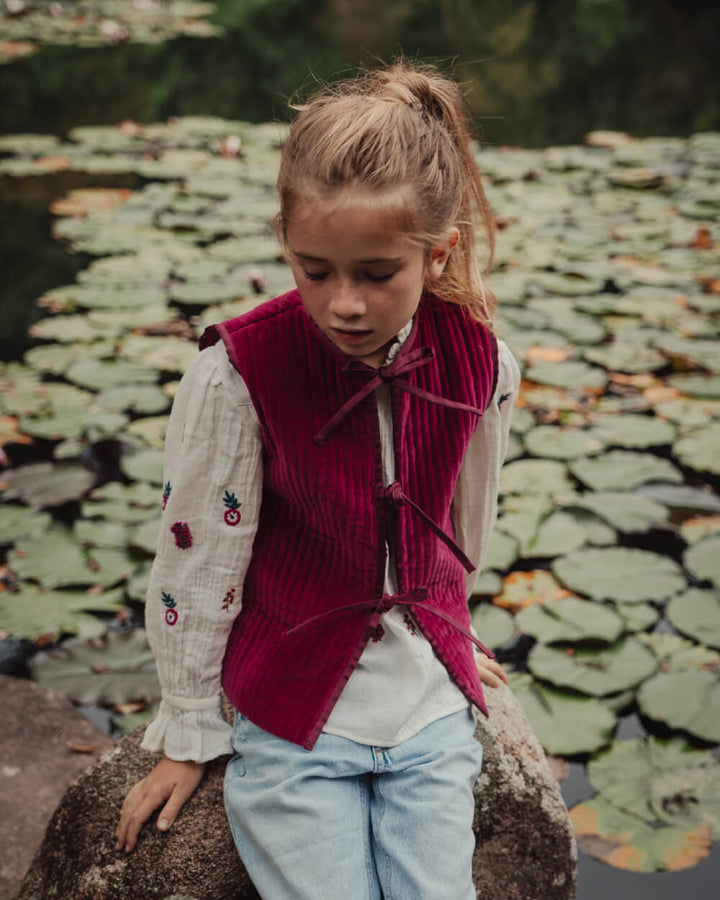 CHAQUETA BONNIE FUCSIA PETITE 100% VELVET