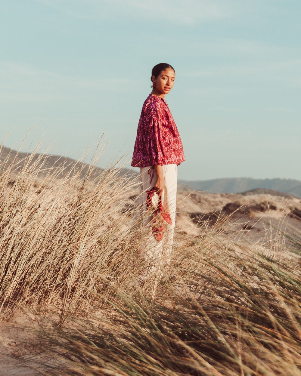 BLUSA ADELFA FUCSIA