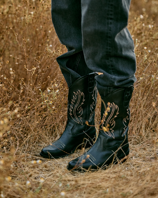 BOTA WESTERN BLACK / BEIGE PREVENTA