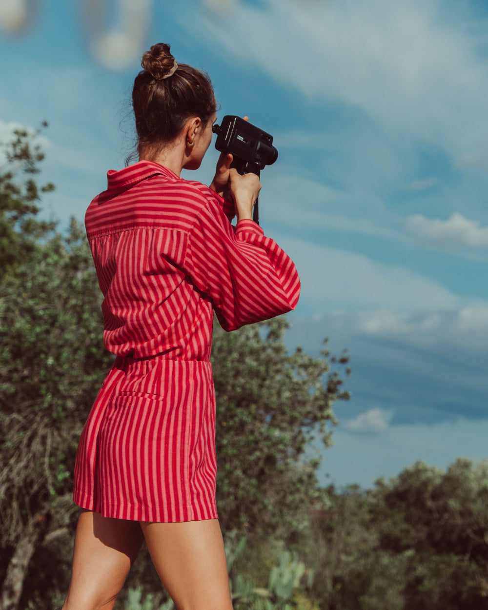 BLUSA BARI ROJO FUCSIA