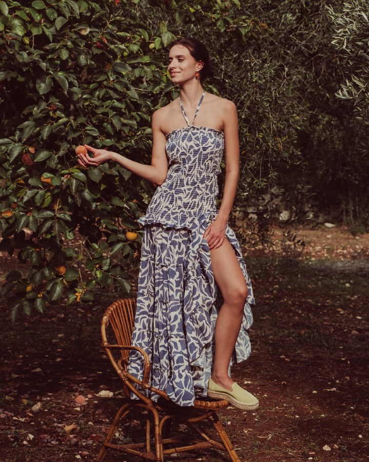 VESTIDO GARDA NAVY FLOWERS