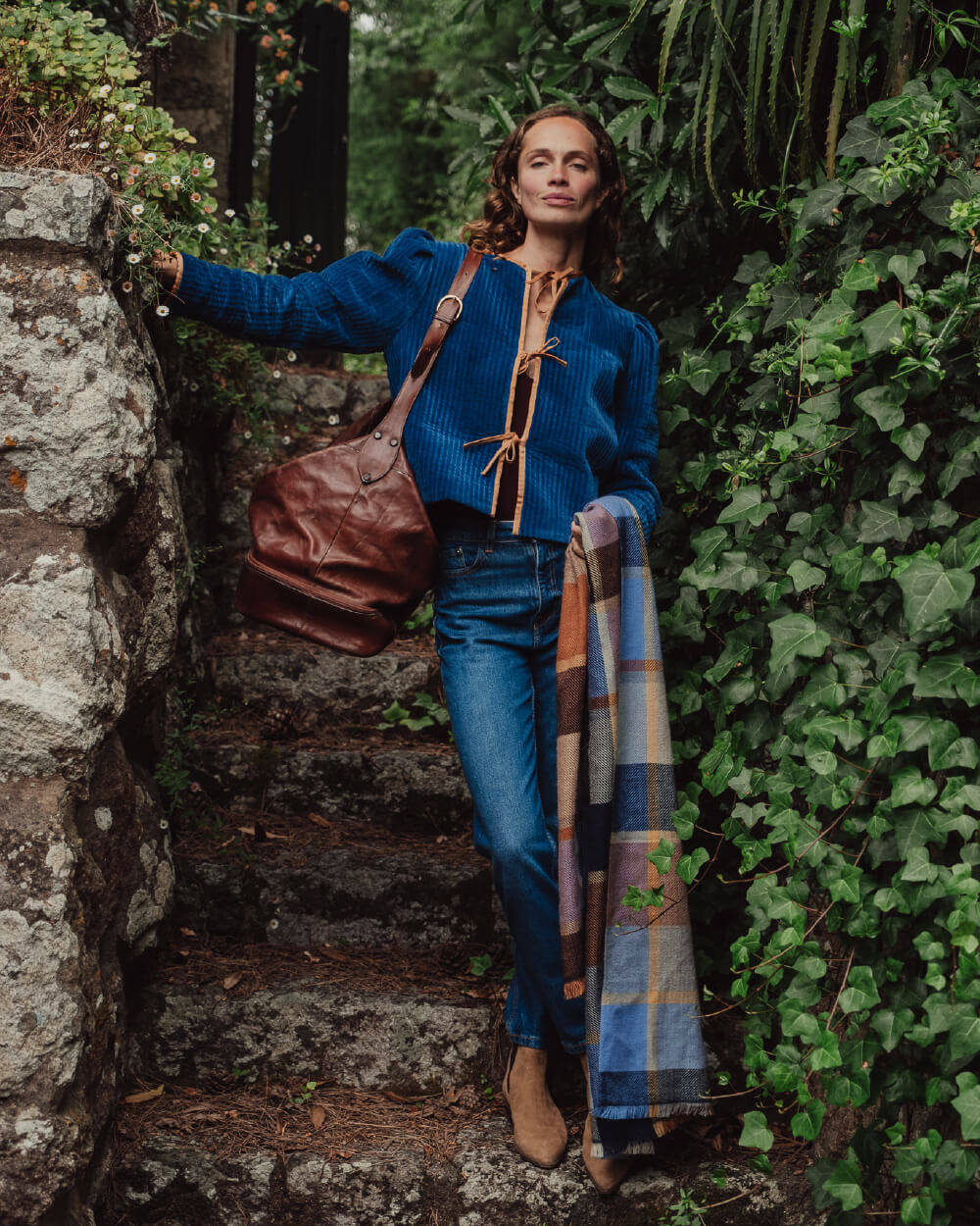 CHAQUETA BONNIE BLUE 100% VELVET